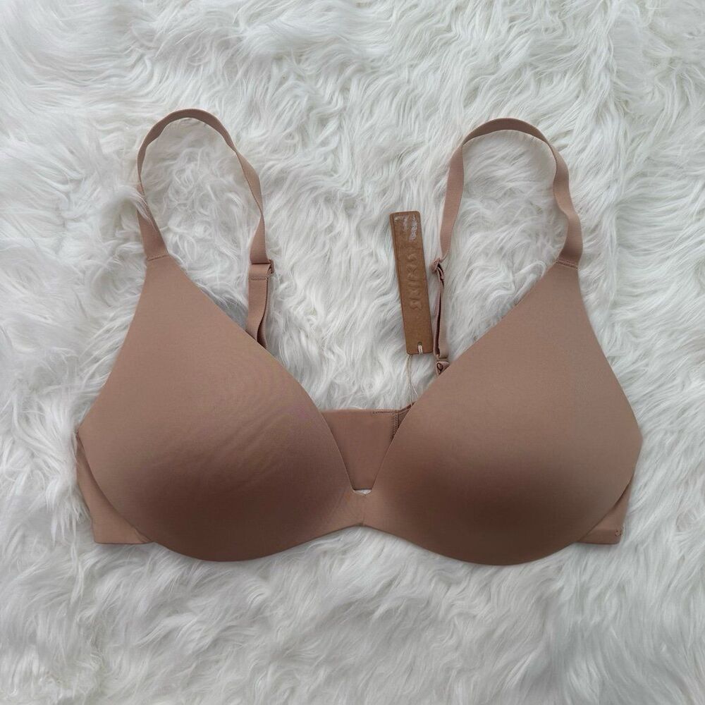 Skims Wireless Super Pushup Bra Clay Size 38B
